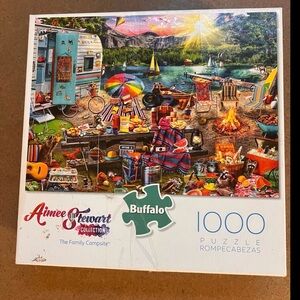 Buffalo David Bitton 1000-Piece Puzzle - Vibrant Camp Scene